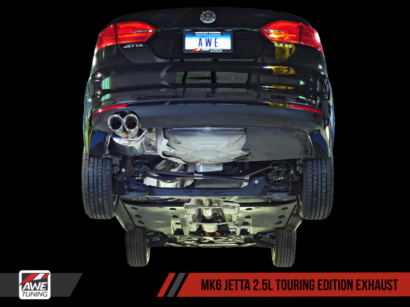 AWE Tuning, AWE Touring Cat-Back Exhaust | 2011-2018 Volkswagen Jetta MK6 2.5L (3015-23052)