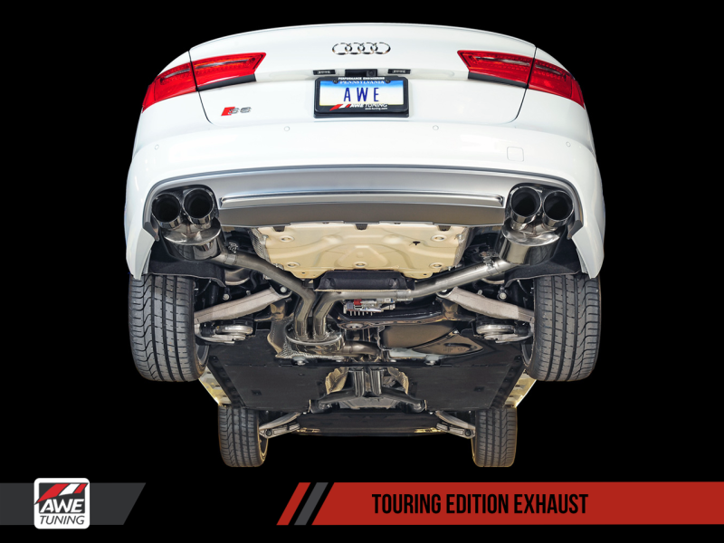 AWE Tuning, AWE Touring Cat-Back Exhaust | 2013-2018 Audi S6 Sedan (3015-43010)