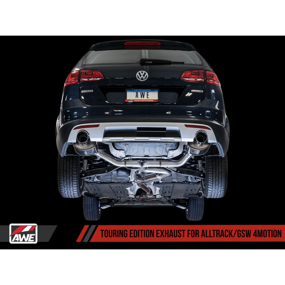 AWE Tuning, AWE Touring Cat-Back Exhaust | 2015-2017 Volkswagen Alltrack MK7 / MK7.5 1.8L Turbo (3015-33098)