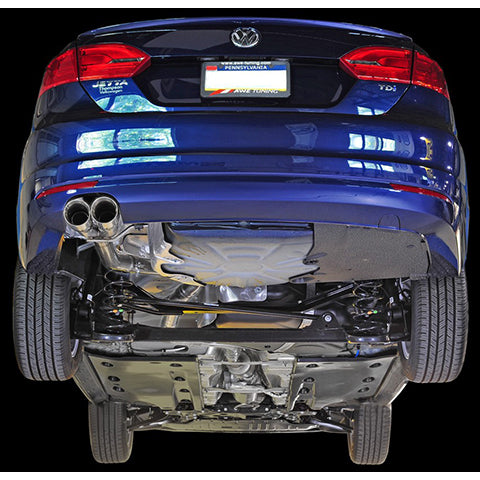 AWE Tuning, AWE Touring Edition Exhaust with Black Tips | 2011-2013 Volkswagen Jetta TDI (3015-23026)