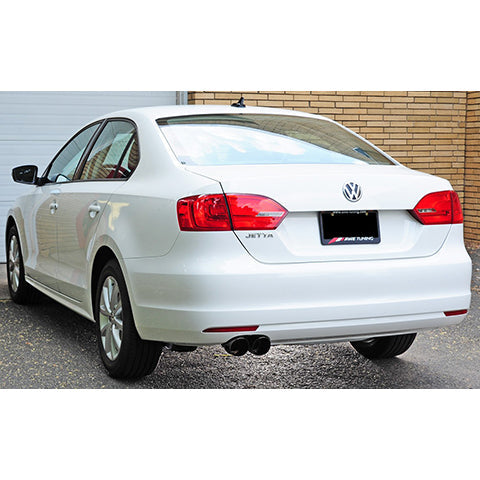 AWE Tuning, AWE Touring Edition Exhaust with Silver Tips | 2011-2013 Volkswagen Jetta TDI (3015-22030)