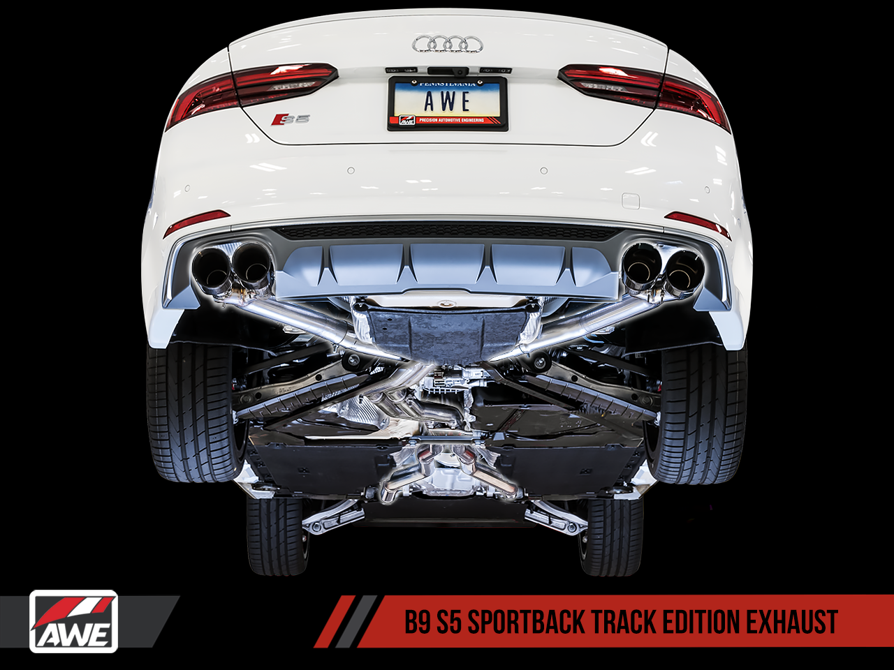 AWE Tuning, AWE Tuning Track Edition Exhaust | 2018-2023 Audi S5 B9 Sportback (3010-43062)