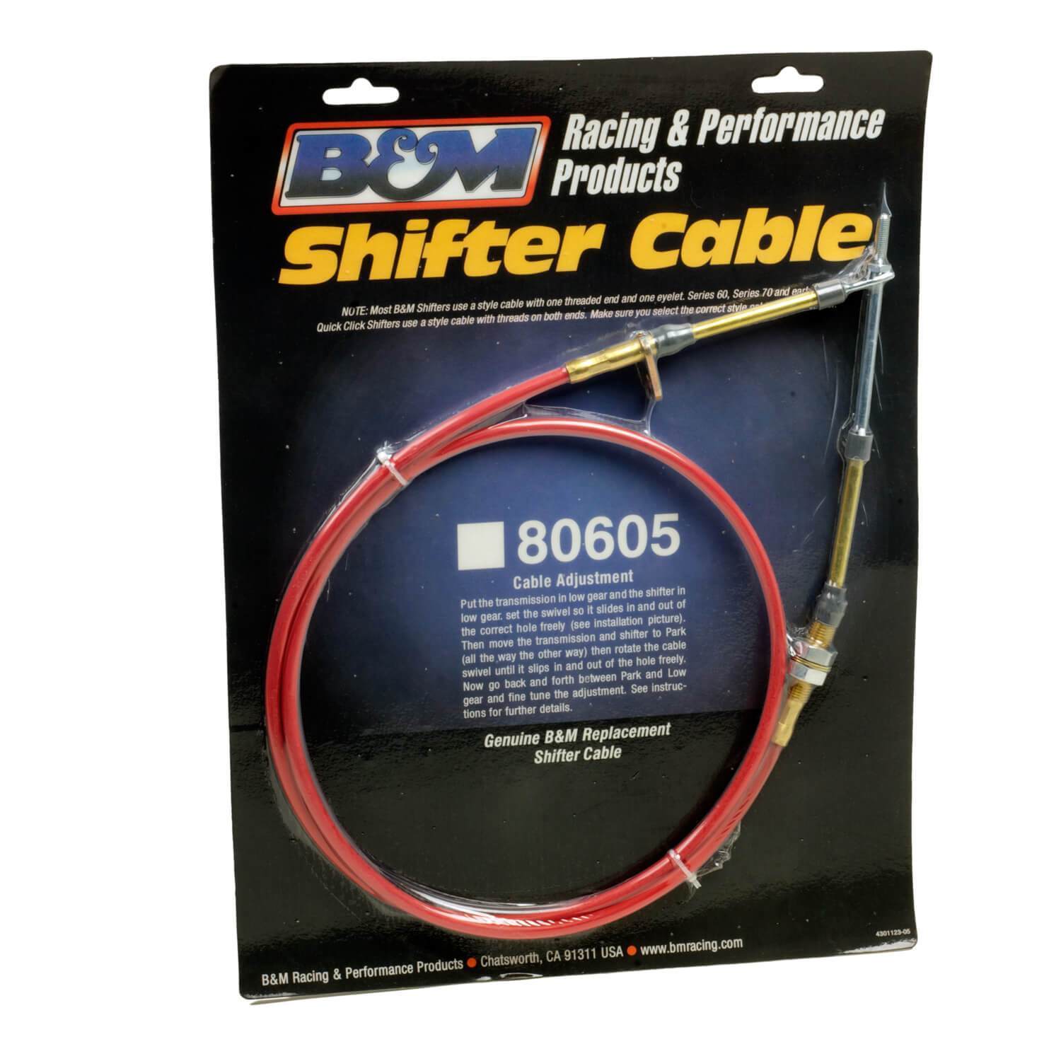 B&M Racing, B&M 5' Eyelet End Shifter Cable (80605)