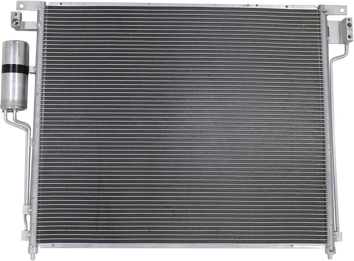 BRAND, CATEGORY, CONDENSERS, EVAN FISCHER, Evan Fischer A/C Condenser Compatible with 2005-2012 Nissan Pathfinder, Fits 2005-2019 Frontier, Fits 2005-2015 Xterra, Aluminum Core With Receiver Drier NI3030159 NI3030165